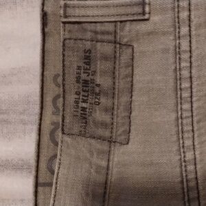 Size 34 gray Calvin Klein boot cut jeans